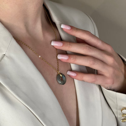 collier sarah labradorite doré