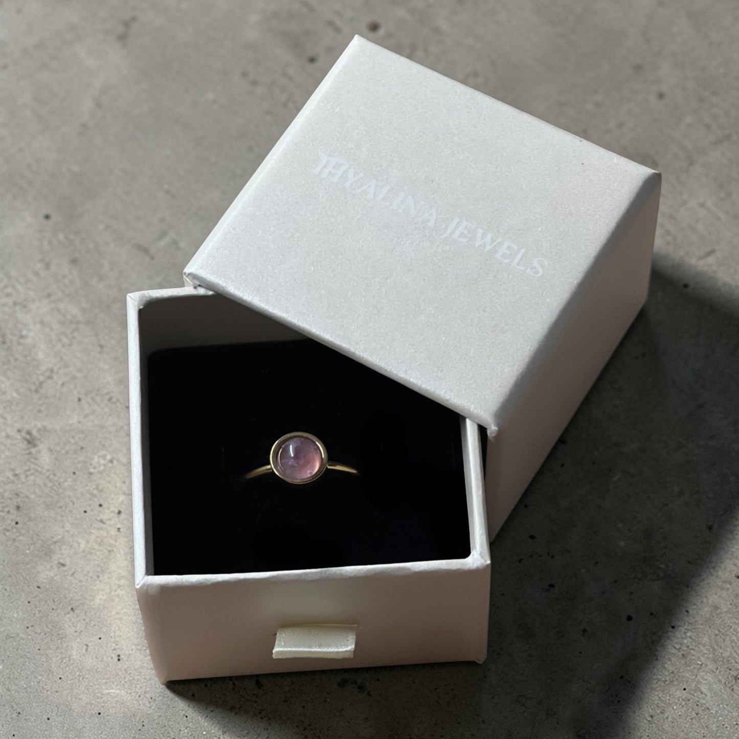 bague kate améthyste doré