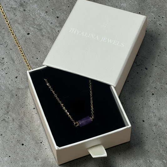 bracelet cléa améthyste doré