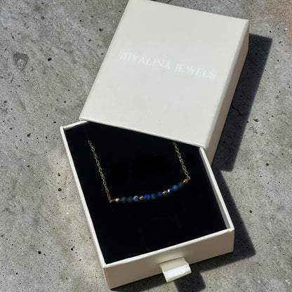 bracelet aria lapis-lazuli doré