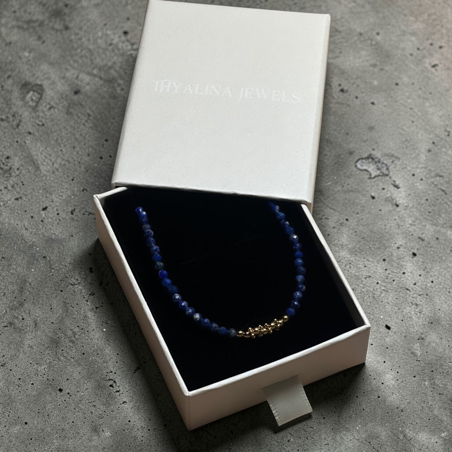 bracelet léna lapis-lazuli doré