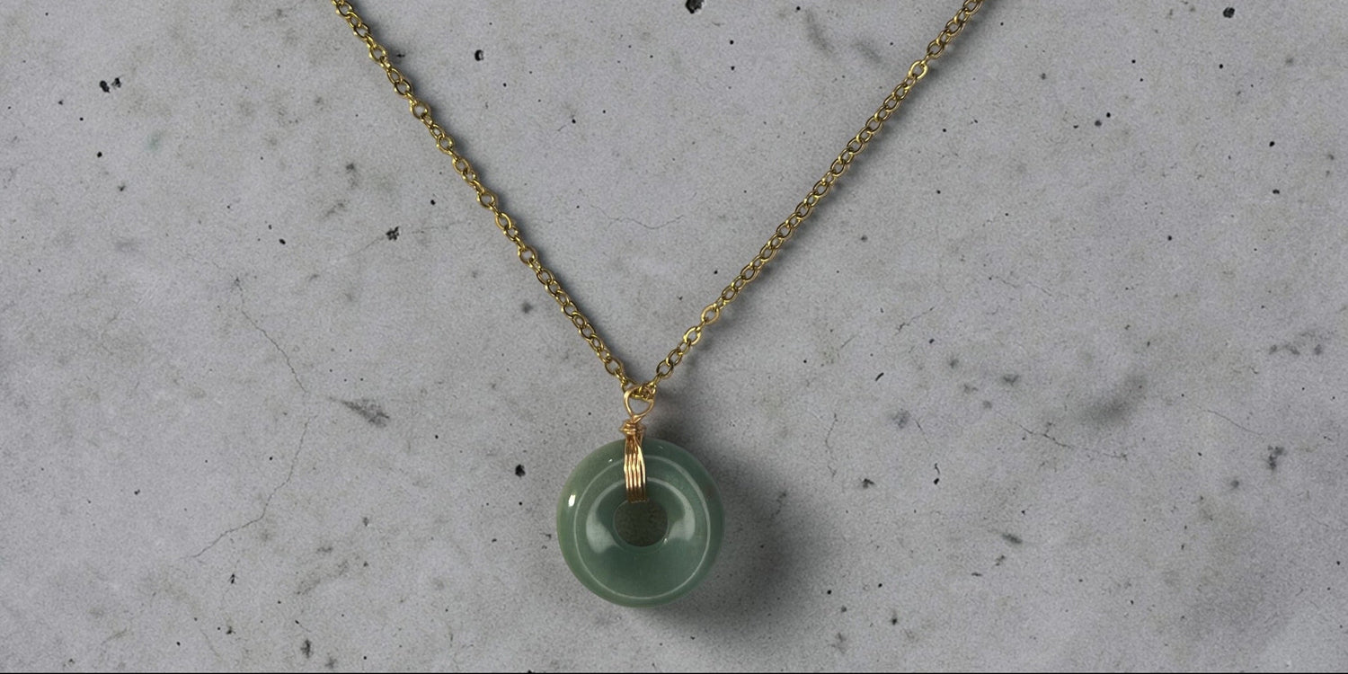 collier sarah aventurine verte