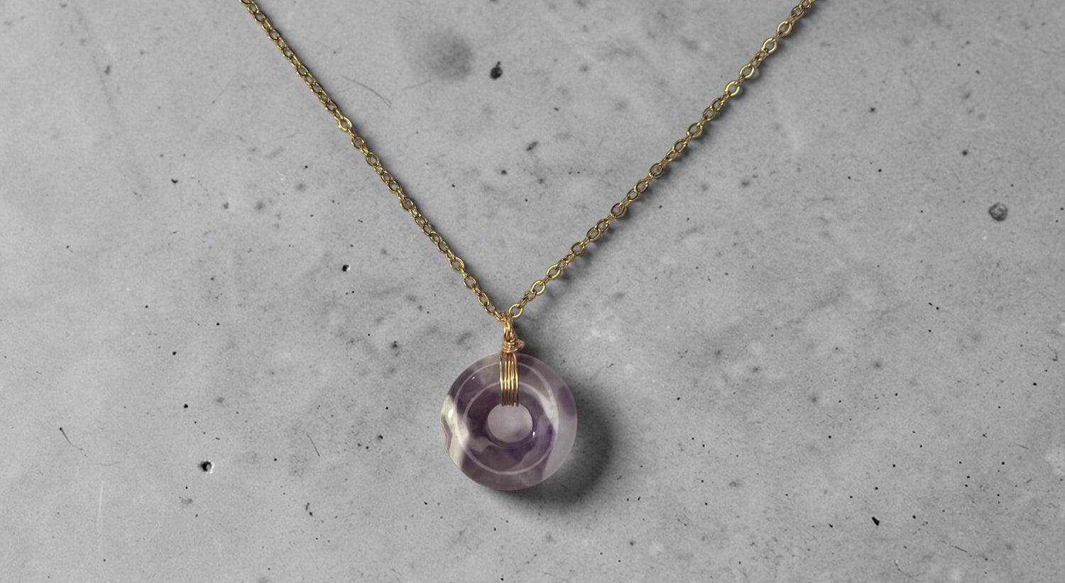 collier sarah améthyste